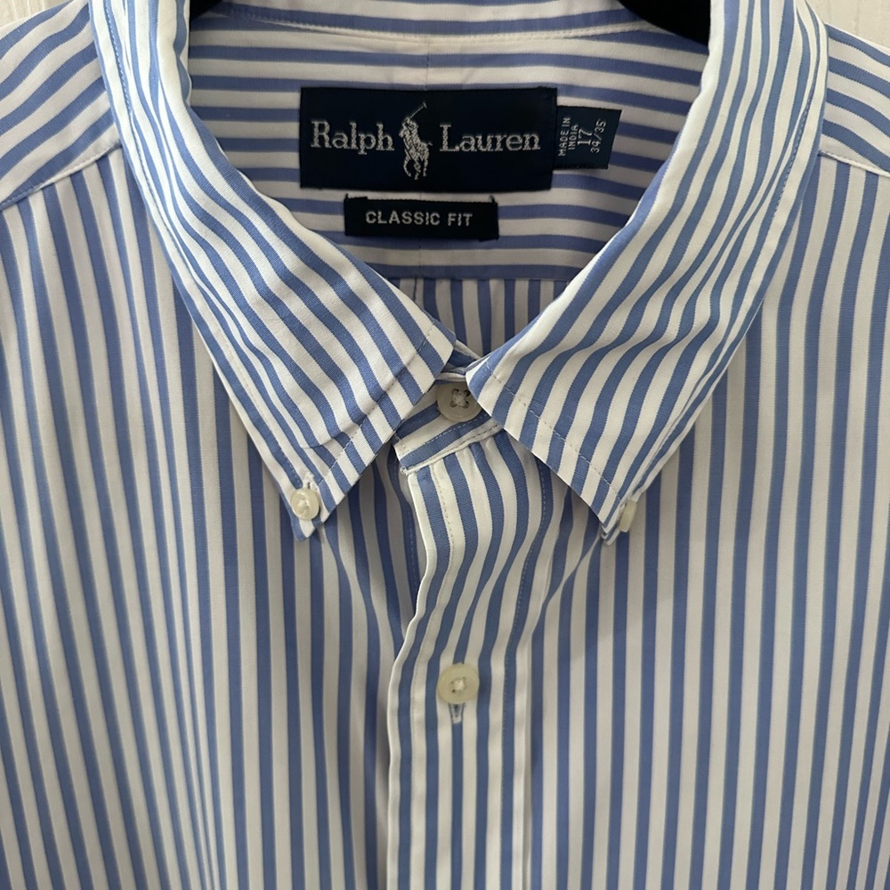Ralph Lauren Striped Button-Up Shirt - Picture 2 of 4